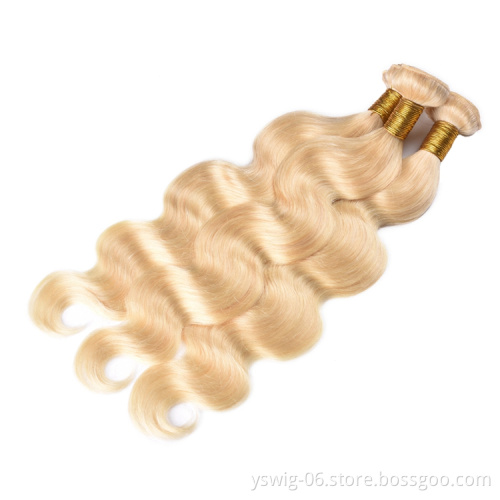 Malaysian Body Wave Hair 16 Inch Human Hair Bundles Body Wave 100g  Blonde Body Wave Bundles